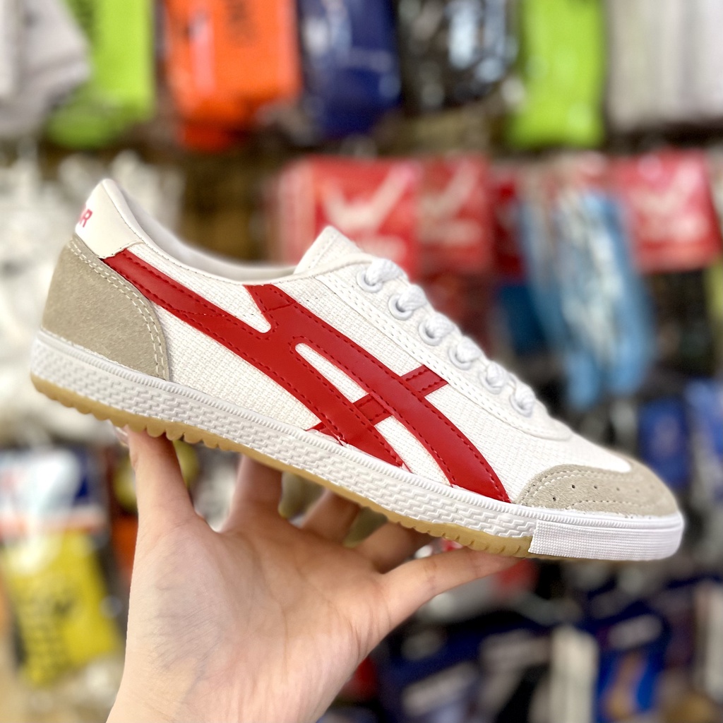 Giày Bata Chính Hãng Warrior Siêu Phủi Trắng Viền Đỏ - giày đá banh 2EVSHOP