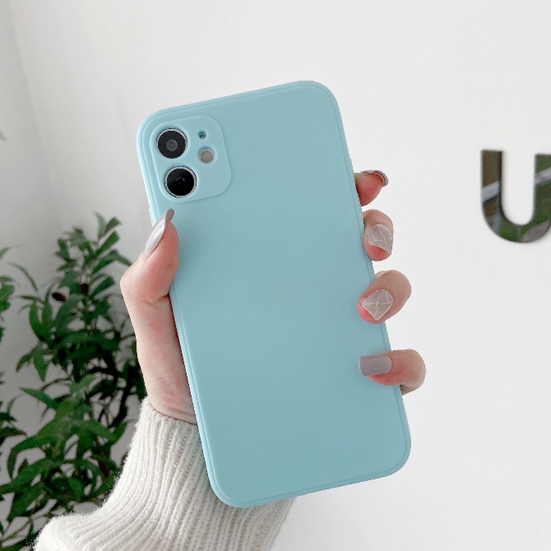Ốp Điện Thoại Màu Trơn Bảo Vệ Camera Cho iphone X XS XR XSMAX 11 11ProMax