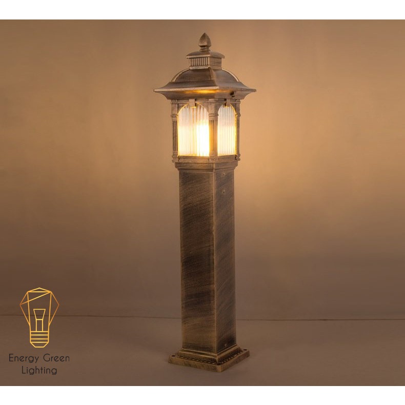 Đèn Cột Trang Trí Sân Vườn Cổ Điển Energy Green Lighting DSV-1172 Chống Nước - Chiều Cao 82cm - Cắm Điện 220V - Kèm Bóng