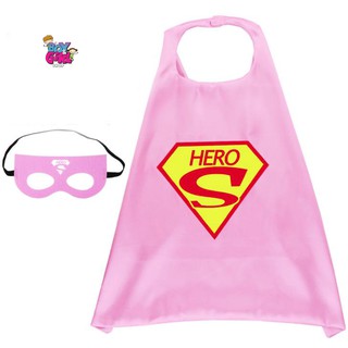 Set áo choàng siêu nhân + mặt nạ cho bé gái