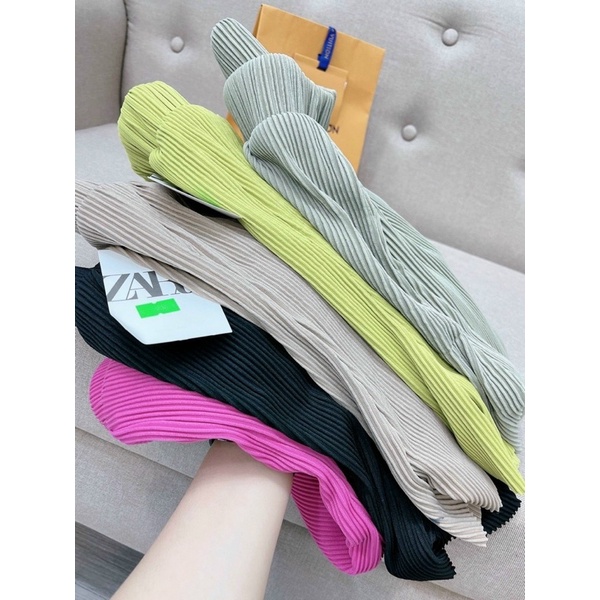 Quần đùi tăm to cạp chun màu sắc mùa hè