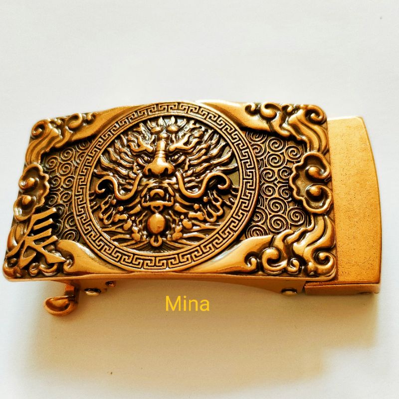 Mặt khóa thắt lưng nam tự động đồng đúc thời trang sang trọng