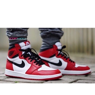Giầy thể thao sneaker air jordan 1 retro high og banned 2019