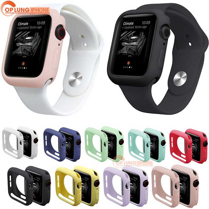 Ốp Silicon Apple Watch - Case Bảo Vệ cho Apple Watch - Đủ 38mm, 40mm, 42mm, 44mm Silicone iWatch Ser