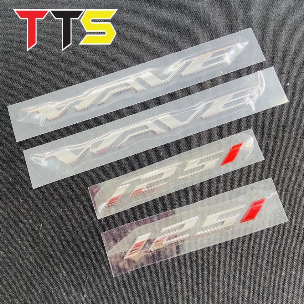 TEM CHỮ WAVE 125i THÁI LAN CHẤT LIỆU NHỰA CỨNG XI ZIN CROM BÓNG PHIÊN BẢN ĐẶC BIỆT