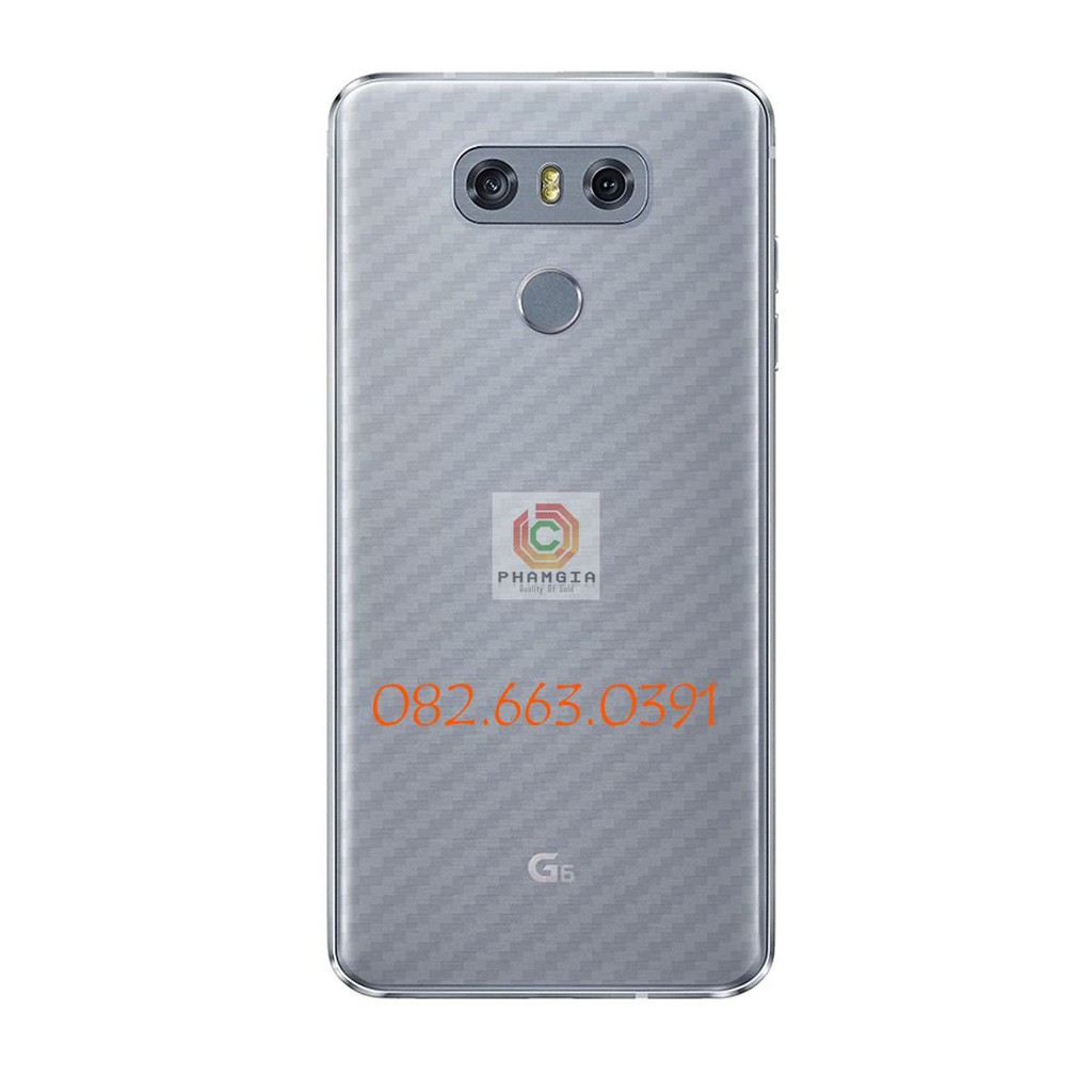 Miếng dán skin carbon LG G6 / X6