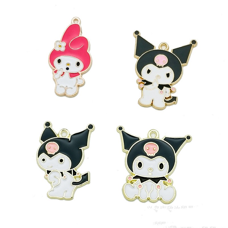 Bán Sỉ!Sanrio Phụ Kiện Trang Sức Vòng Tay/ Dây Chuyền Hình Mèo Hello Kitty/ Melody/ Chú Chó Tai To Dễ Thương diy