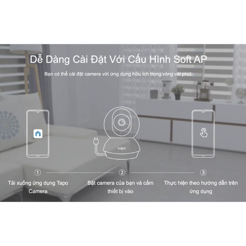 Camera giám sát quay quét IP Wifi TP-Link Tapo C200 Full HD 1080P(Chính Hãng TP-Link Việt Nam)