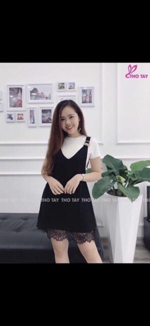 Sét yếm 2 khuy chân ren ❤️