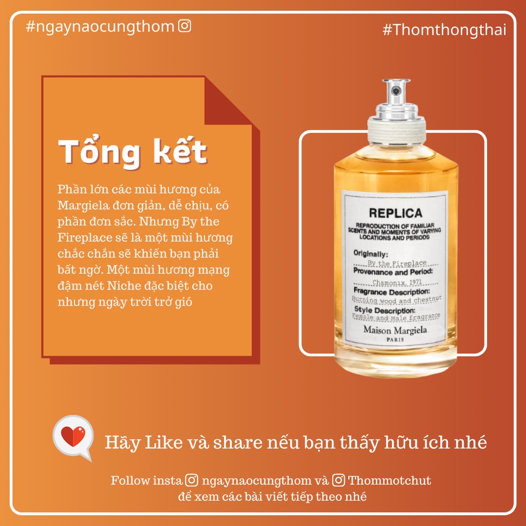 Thơm một chút - Nước hoa Replica By the fireplace