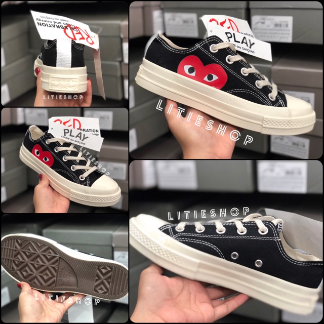 converse with heart low top