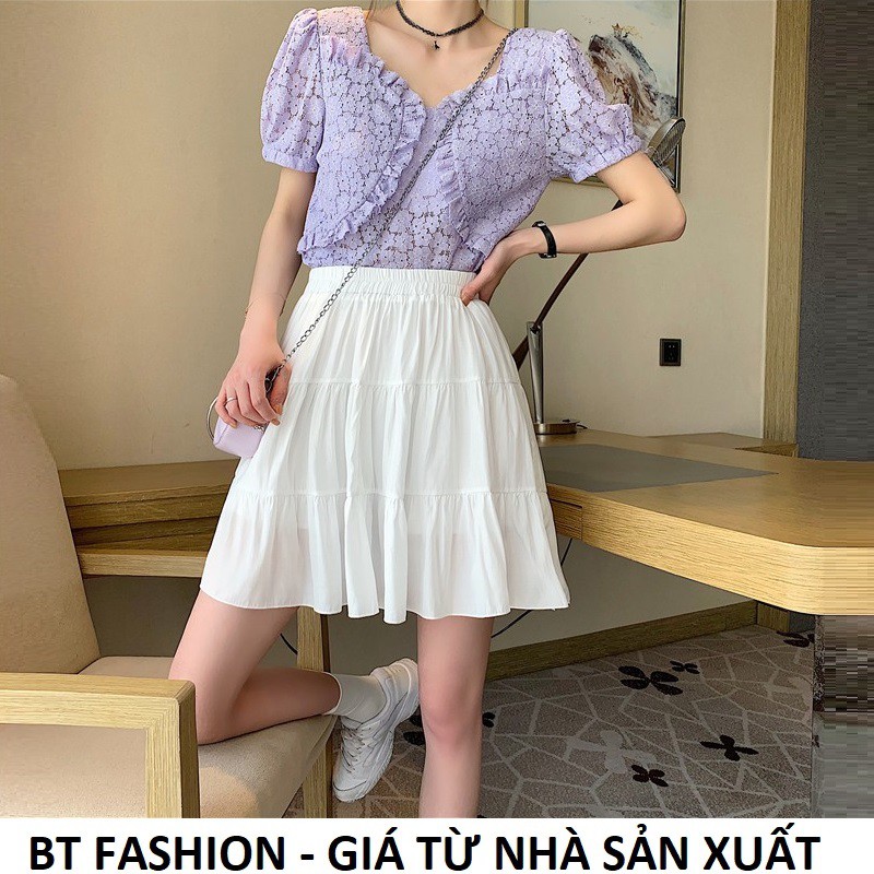 Chân Váy Voan Thời Trang BT Fashion  - Có quần lót bên trong + Video, Hình Thật
