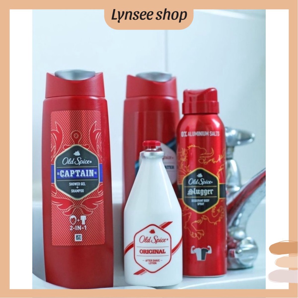 Xịt thơm body và lăn khử mùi Old Spice - Lynsee Shop
