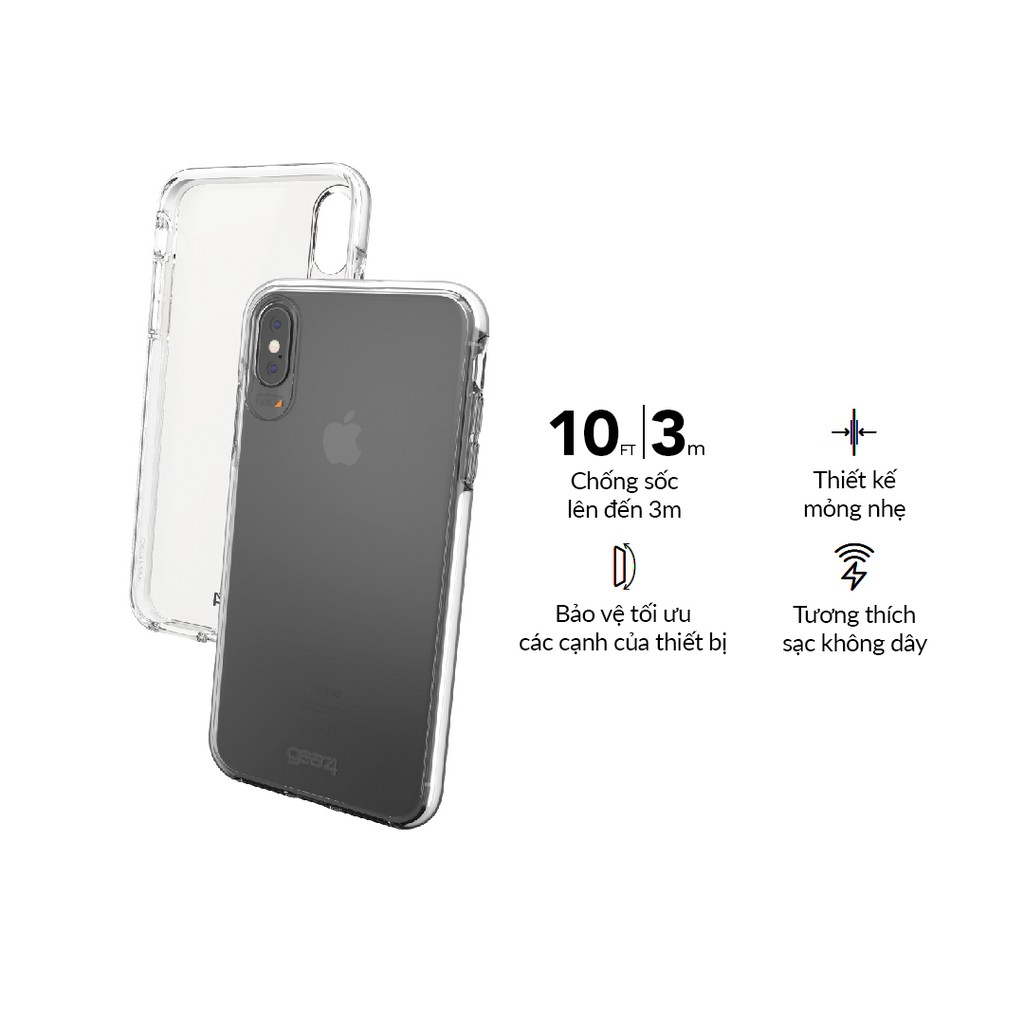 Ốp Lưng Chống Sốc GEAR4 D3O Piccadilly iPhone Xs Max