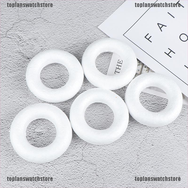 Bộ 5 Quả Cầu Xốp Polystyrene Styrofoam Màu Trắng Dùng Làm Đồ Thủ Công DIY