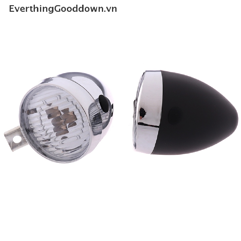 Đèn LED 3 Bóng Gắn Phía Trước Xe Đạp Phong Cách Retro