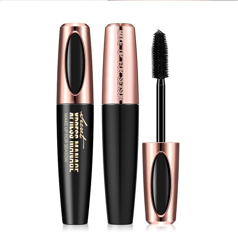 Mascara đen sợi tơ 4D chuốt dài mi chống thấm nước lâu trôi