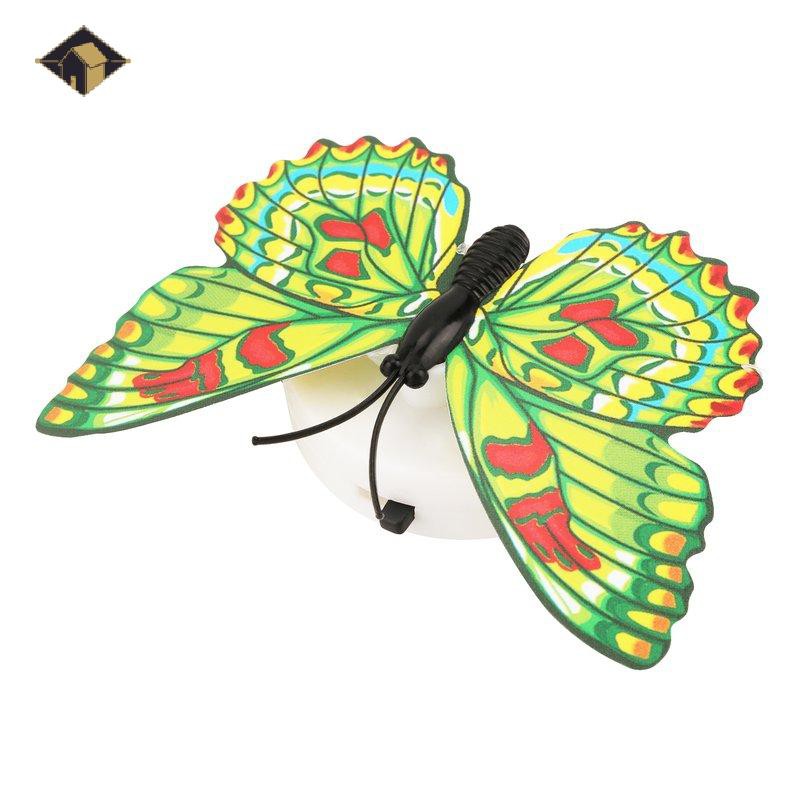 Đèn Ngủ Led Hình Bươm Bướm Nhiều Màu Sắc Lấp Lánh