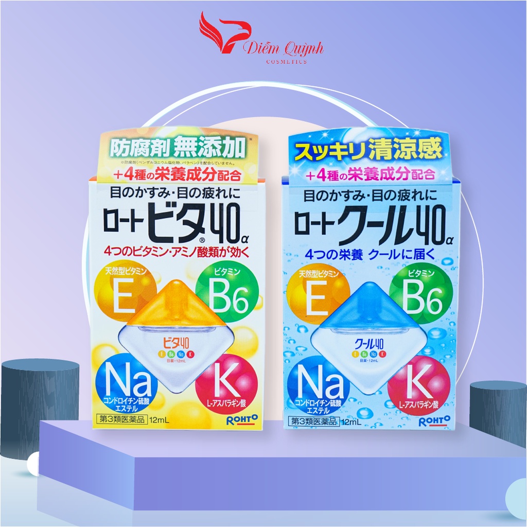 Nước Nhỏ Mắt Rohto Vita 40 Nhật Bản 12ml