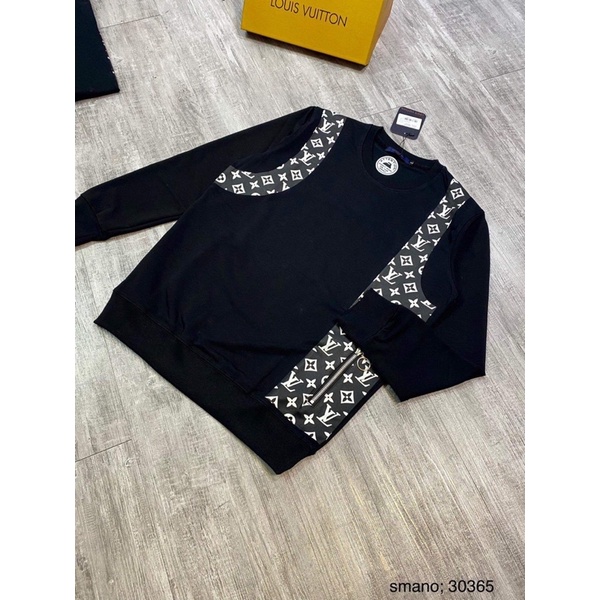 Áo nỉ nam kẻ vai Lv cao cấp-Áo nam thu đông có khoá cực đẹp-Video shop tự quay | BigBuy360 - bigbuy360.vn