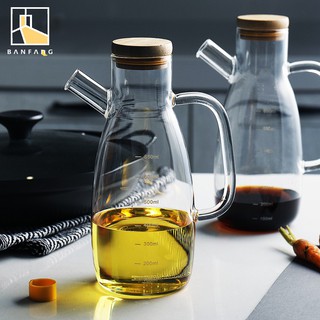 BANFANG Bình thủy tinh đựng dầu ăn / nước tương đa năng tiện dụng chất lượng cao