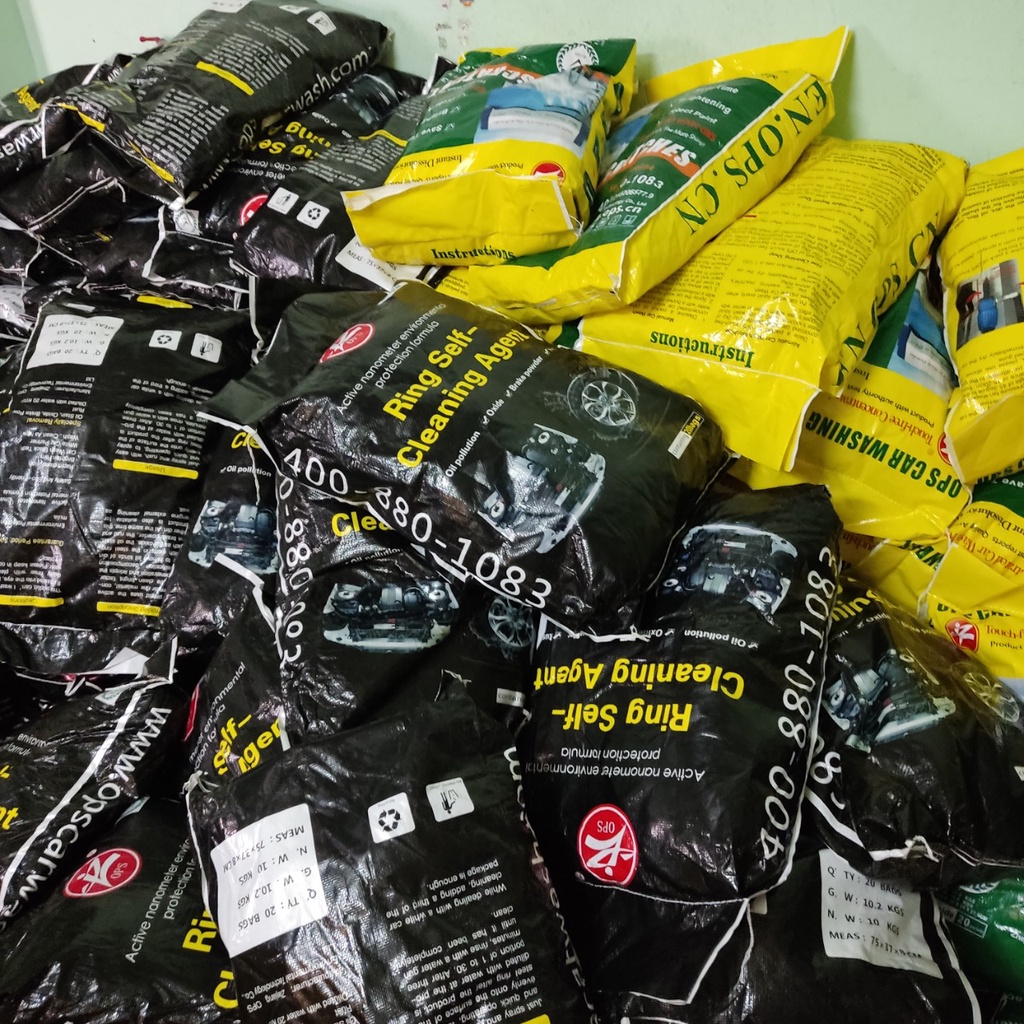 Bột rửa xe OPS chính hãng pha mầu hồng gói 500g pha tỷ lệ 1gói/50 lít nước