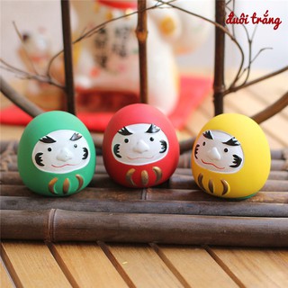 Lật đật Daruma gốm 5cm - 3 màu