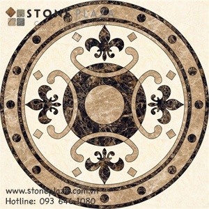 ĐÁ HOA VĂN TỰ NHIÊN HÌNH TRÒN PHƯỢNG HOÀNG LỬA (RED PHOENIX CNC ART GRANITE & MARBLE)