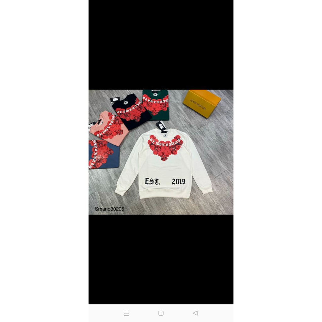 Áo Thun Nam Nữ - Áo Nỉ Hoa Hồng Đỏ Chất Nỉ Cotton Da Cá Unisex Phong Cách Hàn Quốc - DH1147 | BigBuy360 - bigbuy360.vn