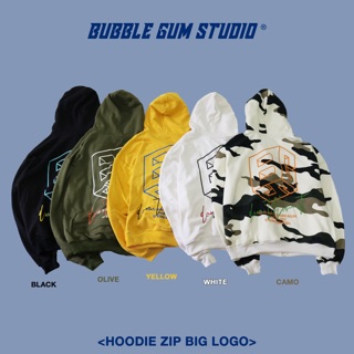 BIG LOGO ZIP HOODIE BY BUBBLE GUM STUDIO