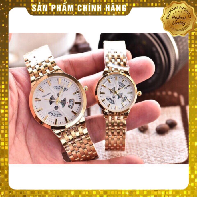 ĐỒNG HỒ ĐÔI NAM NỮ MẶT TRẮNG VÀ MẶT VÀNG CHO CÁC CẶP ĐÔI YÊU NHAU