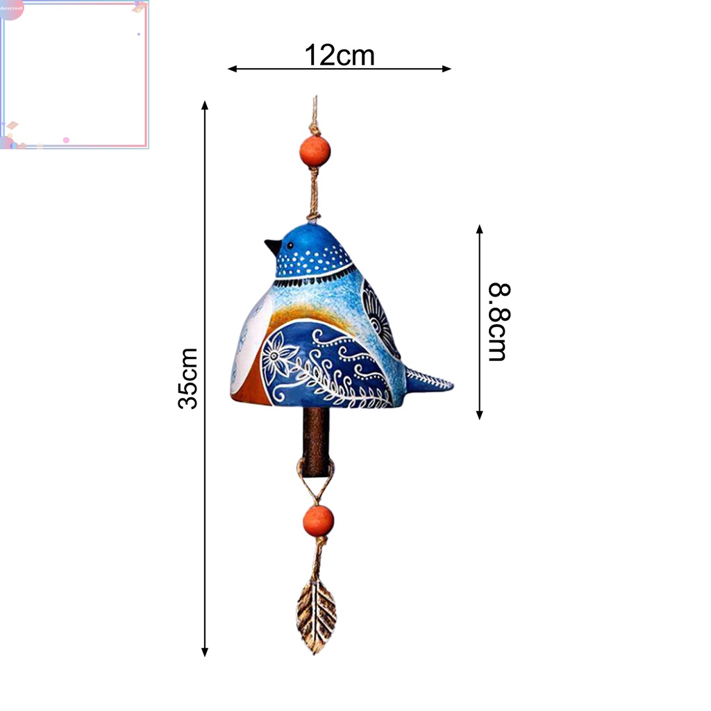 Chuông gió hình chú chim tinh tế gọn nhẹ thiết kế độc đáo trang trí nhà cửa