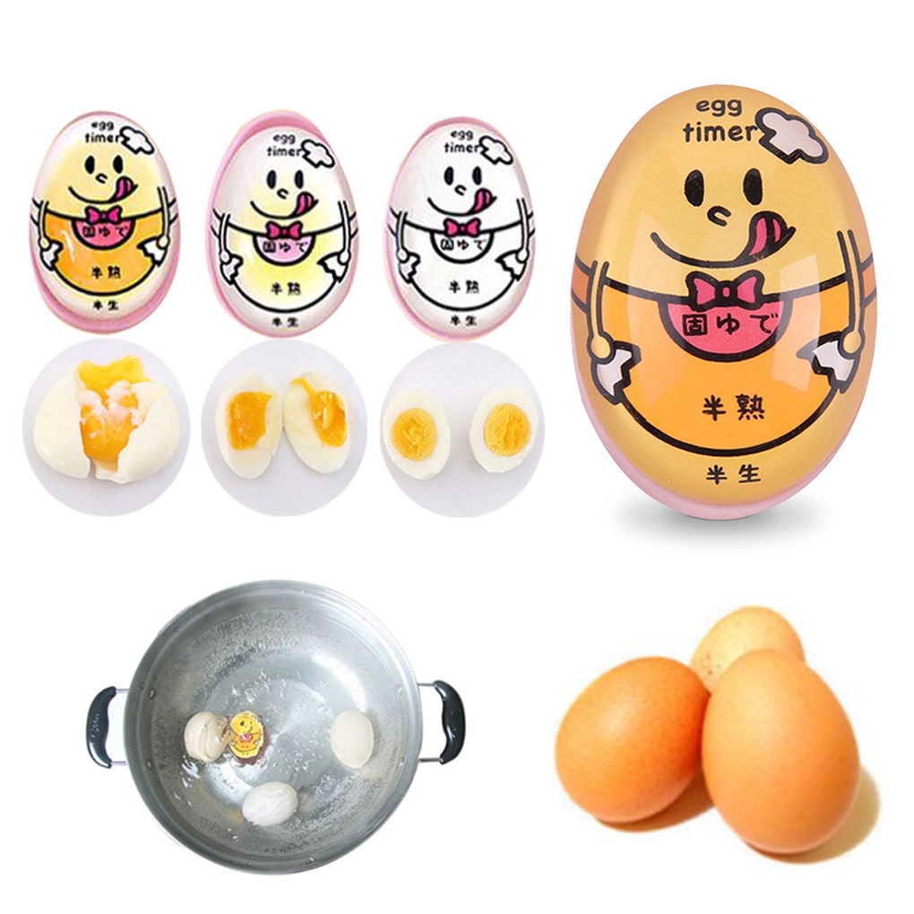 Egg Timer Water Boiling Kitchen Egg Cooker Color Changing Resin Cooking Helper Reminder for Home Outdoors