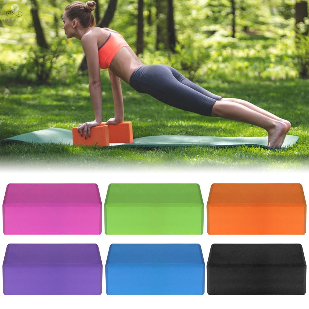 Set 2 khối EVA + 1 dây đai cotton giữ ổn định khi tập yoga/pilates/thiền