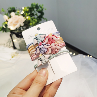 Dây Cột Tóc Co Dãn Hình Trái Tim Dễ Thương Cho Bé Gái