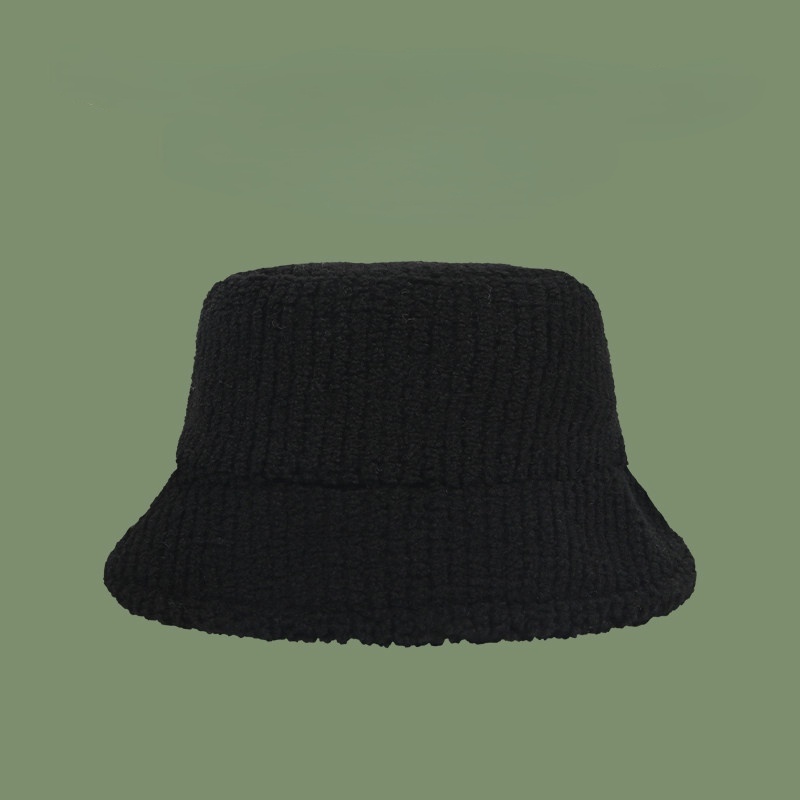 Mũ lông cừu giữ ấm màu sắc đơn giản phong cách Nhật Bản dành cho bạn nữ