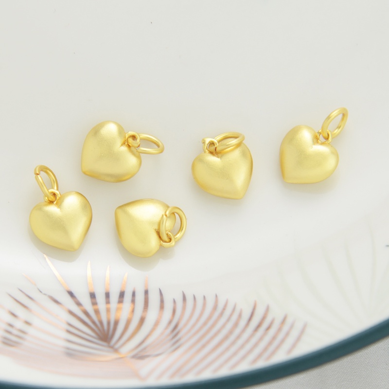 Mặt Dây Chuyền Hình Trái Tim Bằng Vàng Cát diy