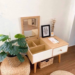 Bàn phấn - bàn trang điểm mini ngồi bệt, gỗ mdf cao cấp