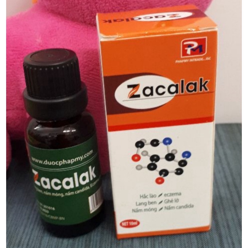 Zacalak hỗ trợ bôi ngoai da, lang ben, ghe lở, nấm móng, hắc lao