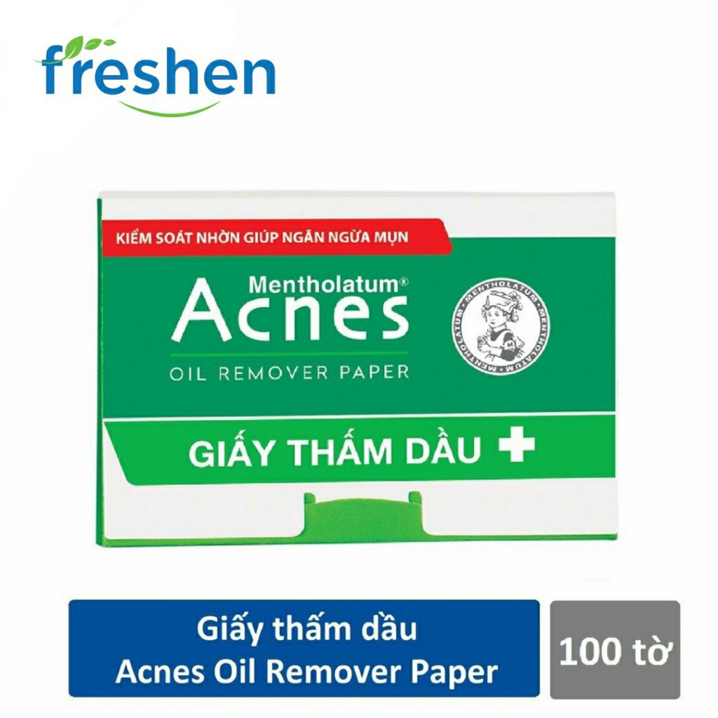 Giấy Thấm Dầu Acnes – Acnes Oil Remover Pape (100 tờ)