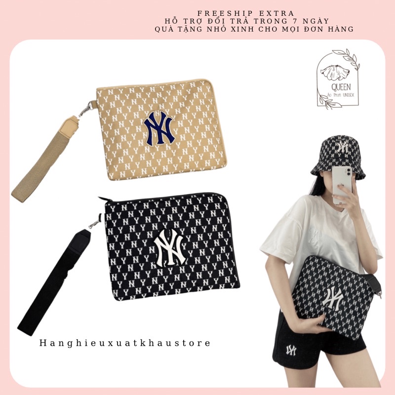Ví Cầm tay MLB MONOGRAM CLUTCH BAG BLACK