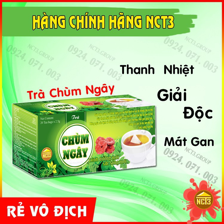 { BÁN GIÁ GỐC } Trà Túi Lọc Chùm Ngây NCT3, Thanh Nhiệt Giải Độc Mát Gan (20 gói) .