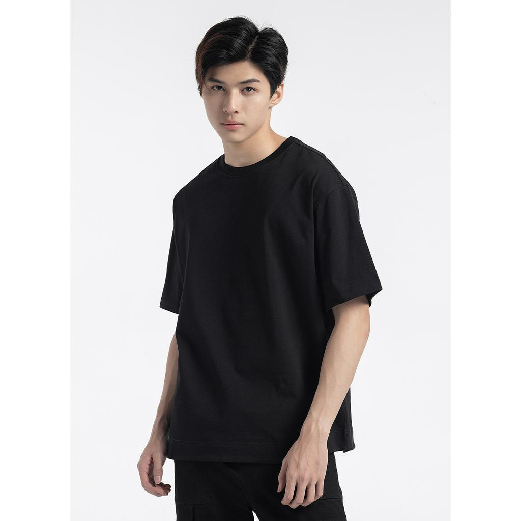 Áo Thun Trơn Nam Form Rộng Tay Ngắn Cổ Tròn Đơn Giản Thương Hiệu Y2010 TSONS 87 22035 |YaMe|