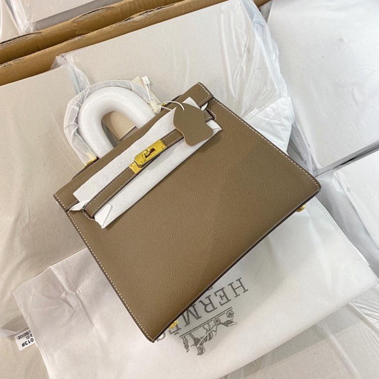 Túi H’M Kelly size 25 dáng cao tag vàng hàng QC cao cấp