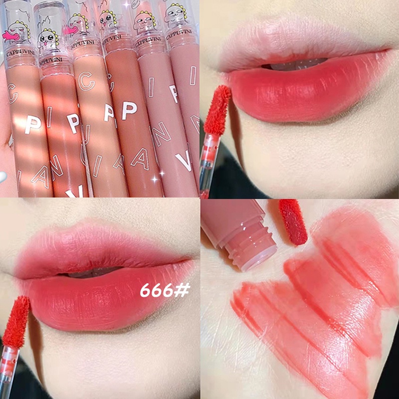 Son Môi Chống Thấm Nước Lâu Trôi Thiết Kế Hình Mặt Quỷ Dễ Thương