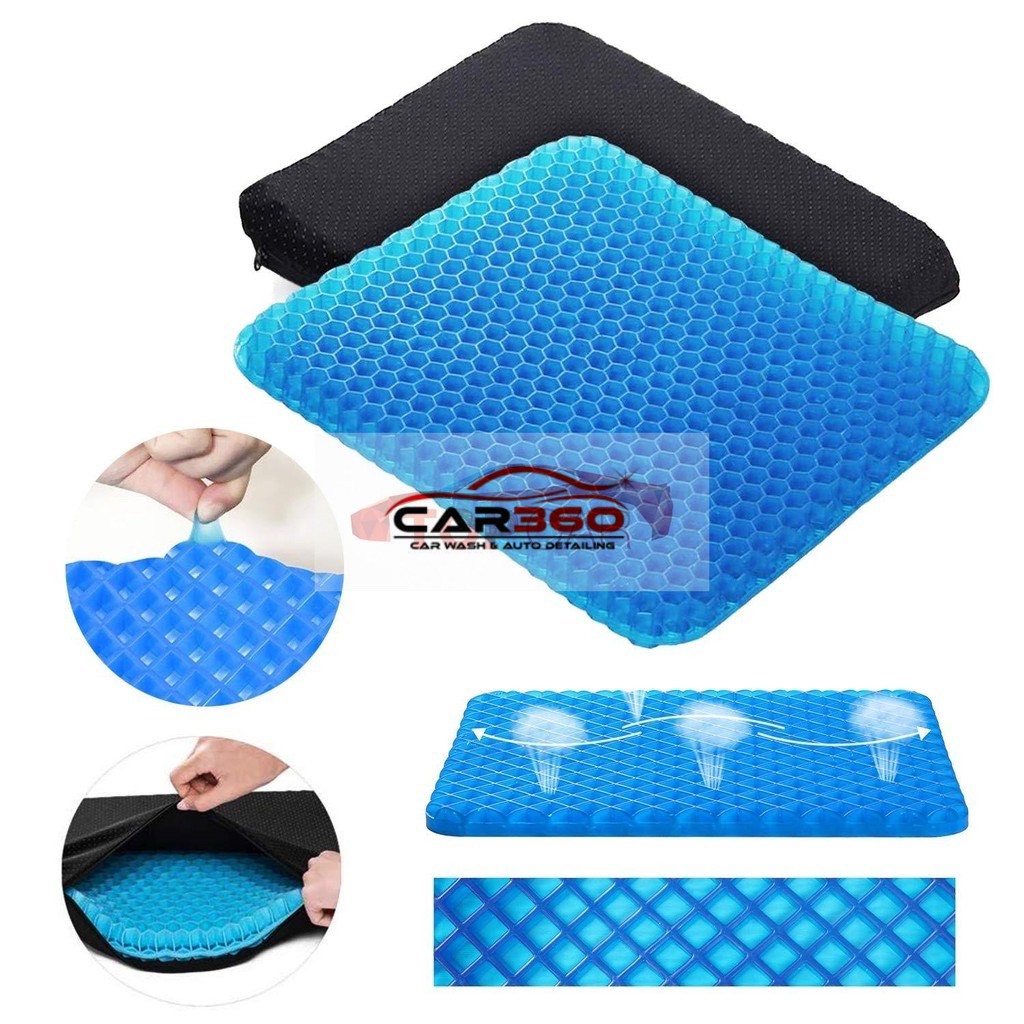 ⚡️MADE IN JAPAN⚡️Đệm Ngồi Gel 3D Thoáng Khí Tuần Hoàn Máu,Chống Đau Mỏi Lưng Mông⚡️Hàng Chính Hãng⚡️