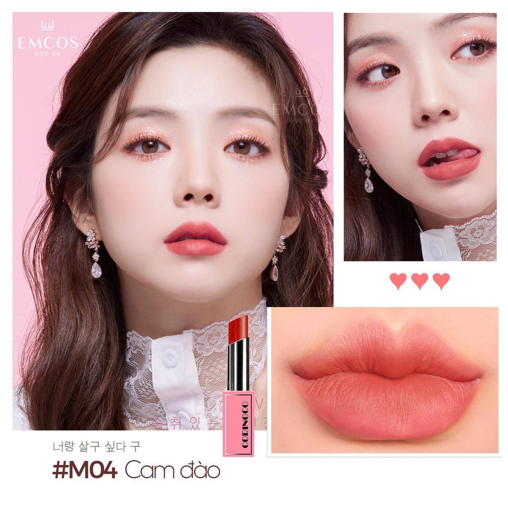 [Có Sỉ] Son Lì Coringco Cherry Chu Bonny Lipstick Matte