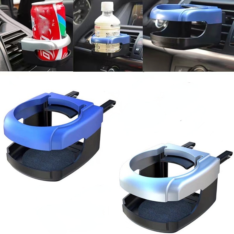 Giá đỡ ly gắn lỗ thông gió máy lạnh trên xe hơi ô tô khay đựng cốc chứa chai nước uống tách cà phê nhựa khe điều hòa