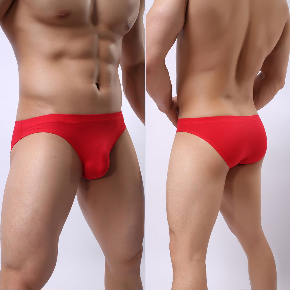 Quần lót lụa lạnh mỏng mịn mini lưng thấp gợi cảm nhiều màu sắc cho nam