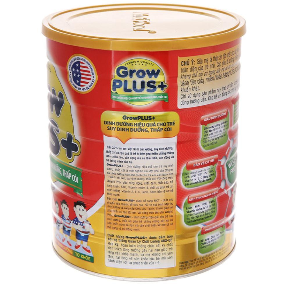 [CHÍNH HÃNG] Sữa Bột Nutifood Grow Plus+ Đỏ Weight Pro+ Hộp 1,5kg (Dinh dưỡng hiệu quả cho trẻ SUY DINH DƯỠNG THẤP CÒI)